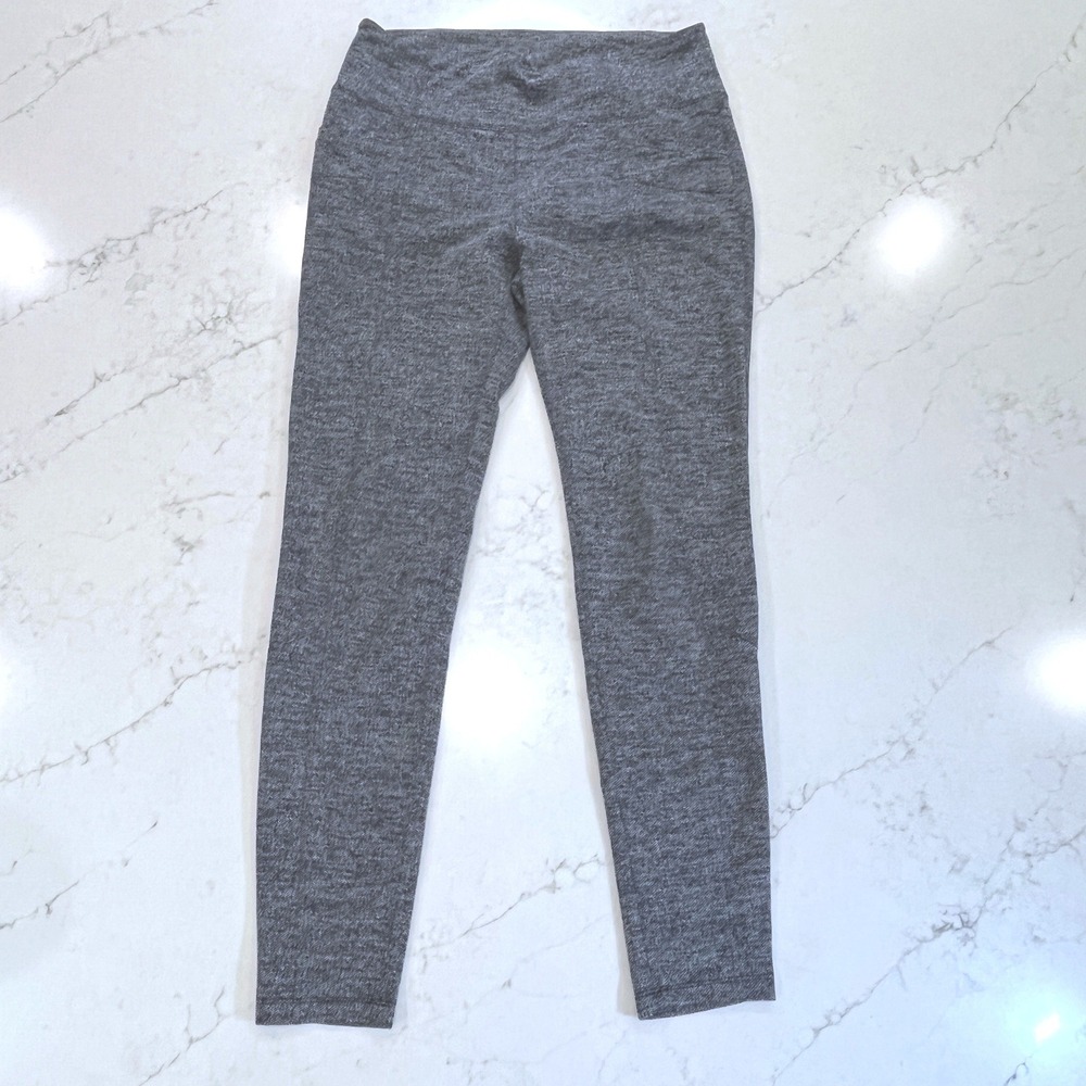 Athleta Herringbone Metro High Waist Leggings Women Size‎ L Blue Athleisure